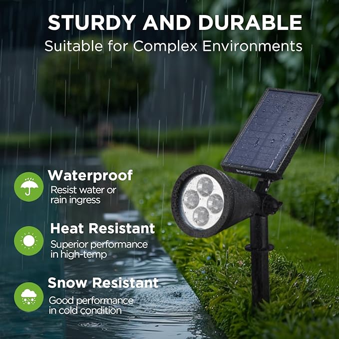 InnoGear Solar Lights Outdoor Waterproof Solar Garden Light for Outside Yard Landscape Lighting Pathway Spot Lights | Lumora