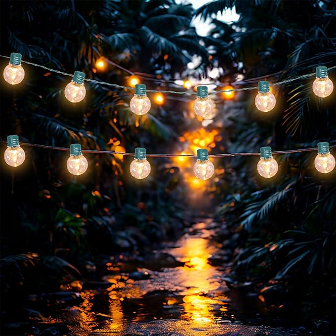 Afirst LED Outdoor String Lights Waterproof with 100 Bulbs, 34ft Patio Lights for Garden Backyard Porch Holiday | Lumora