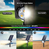 SUNLONG Solar Lights Outdoor Waterproof Spot Lights Dusk to Dawn Warm White Spotlight Landscaping Wall Lights for | Lumora