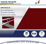 Windscreen4less 4' x 10' Waterproof Retractable Sun Shade Canopy Cover Sliding Wave Shade Sail for Pergola Patio | Lumora