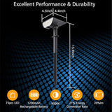 Solar Lights Outdoor Waterproof IP65, Landscape Spotlights with 73 LED, 3 Modes Auto On/Off Solar Spot Lights | Lumora