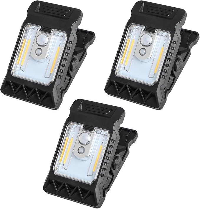 Solar Clip on Motion Sensor Light, High Brightness Led Outdoor Lamp with Efficient Solar Charging for Camping Tent, Pathway, Patio, Garden