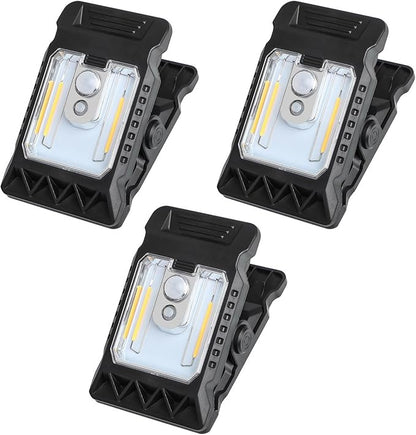Solar Clip on Motion Sensor Light, High Brightness Led Outdoor Lamp with Efficient Solar Charging for Camping Tent, Pathway, Patio, Garden