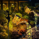 Solar Watering Can Lights,Garden Decor Solar Fairy Watering Lantern, LED Solar Fairy Outdoor String Lights, Star | Lumora