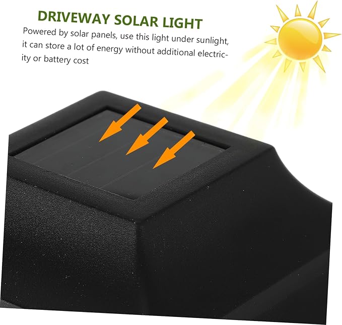 4pcs Led Solar Pathway Lights Garden Decor Outdoor Lights for Patio Driveway Courtyard