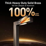 Gardenreet Outdoor Brass Pathway Lights, Low Voltage Landscape Path Lighting Wired, 12v Walkway Light LED | Lumora