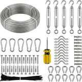 165FT Outdoor String Light Hanging Kit, Heavy Duty 1/16" Vinyl-Coated 304 Stainless Steel Cable, Globe Light | Lumora