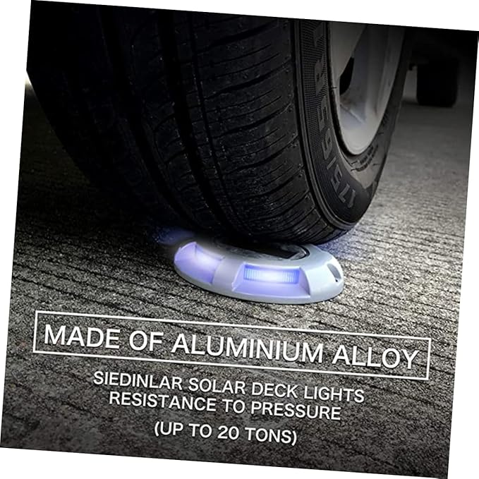 SUPVOX Solar Ground Lights: Aluminum Alloy Automatic Led Solar Driveway Lights for Garden - Outdoor Path Light | Lumora