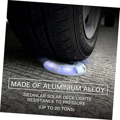 SUPVOX Solar Ground Lights: Aluminum Alloy Automatic Led Solar Driveway Lights for Garden Walkway in-Ground Lighting