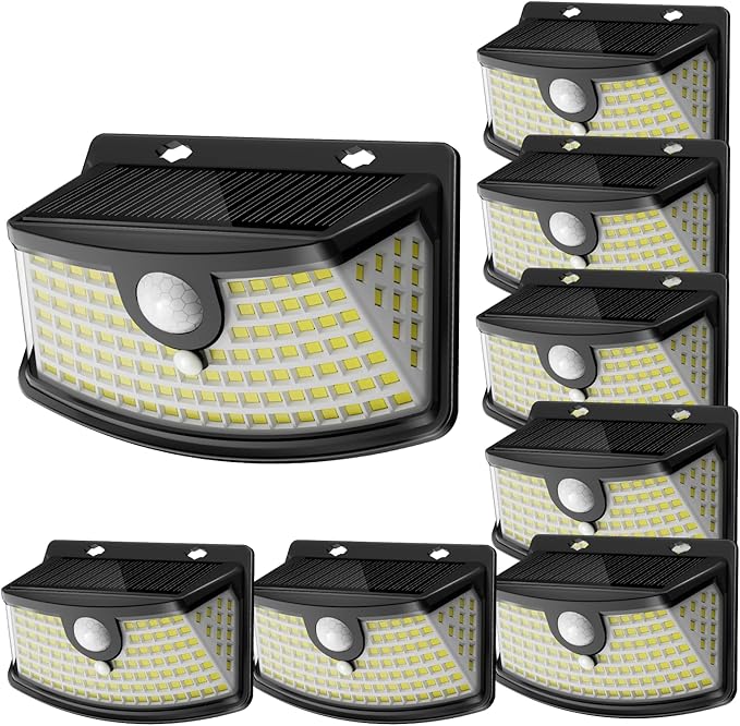 Aootek New Solar Motion Sensor Lights 120 LEDs with Lights Reflector,270° Wide Angle, IP65 - Outdoor Path Light | Lumora