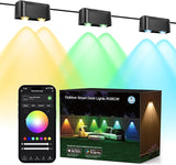Brizled Smart Fence Lights, RGBCW Outdoor Deck Lights APP & Voice Controlled, Color-Changing Fence Lighting Music | Lumora