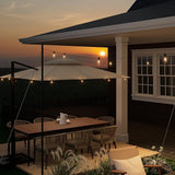 Outdoor String LED Patio Lights - 50FT, IP65 Waterproof Outside Patio Lights with 16 (15+1) S14 LED Bulbs for | Lumora