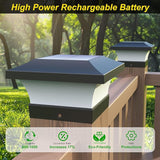 T-SUN 4X4 Post Solar Lights, Outdoor Waterproof RGB Color Changing Light for 4X4 5X5 6X6 Wood/Vinyl/Fence Posts | Lumora