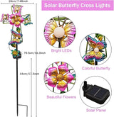 1 Pack Solar Butterfly Stake Lights& 4 Pack Solar Pathway Lights, Gardening Gifts for Women, Solar Garden Decor for | Lumora