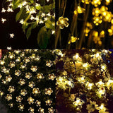 Fairy Lights Christmas Decorative Flower String Lights 33 Feet 100 LEDs, 8 Flash Modes with Tail Plug Connectable | Lumora