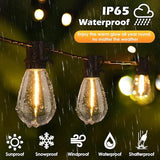 192FT(2x96FT) LED Outdoor String Lights, Patio Lights with 60+3 Shatterproof Waterproof 2700K Dimmable Bulbs | Lumora