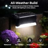 Solar Deck Lights Outdoor 16 Pack - IP65 Waterproof LED Fence Lights Solar Powered for Outside, Garden, Fence | Lumora