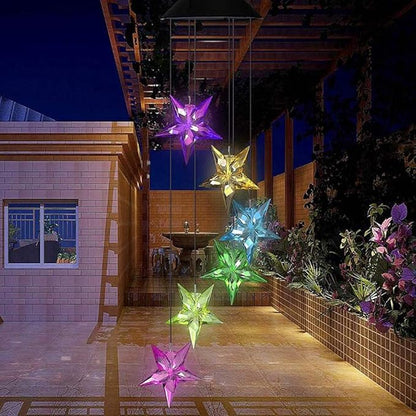 EpicGadget Large Star Solar Light - Color Changing Waterproof Outdoor Garden Decorative Lights for Walkway Pathway Backyard Christmas Decoration Parties
