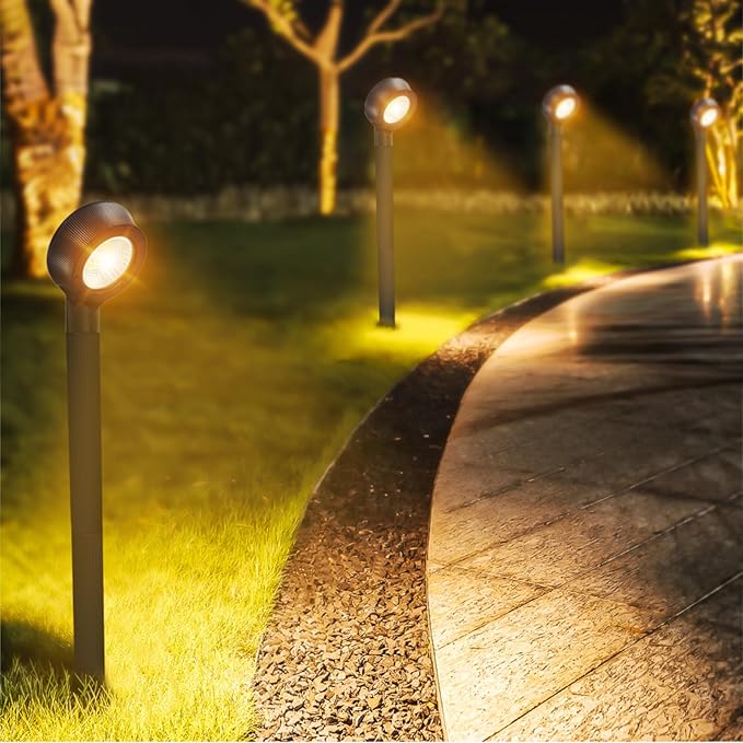 Solar Pathway Lights Outdoor, Brightest 300 lm 32 led Solar Garden Lights, Bright & Warm White LED Options | Lumora