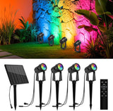 ZYAN Solar Landscape Spotlights Outdoor, Auto On/Off & IP65 Waterproof, LED Spot Lights for Garden, Pathway, Tree | Lumora