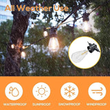 SUNTHIN Outdoor String Lights, 48FT Patio Lights with 16 LED Shatterproof Bulbs for Outside, Backyard, Deck, Porch | Lumora