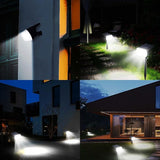 ROMELUCE SJUEDENG 10PCS Solar Spotlight Outdoor, 64 LEDs 1000 lumens 3 Lighting Modes Solar Powered Garden Pathway | Lumora