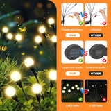 ALSO GO Solar Lights Outdoor, 2 Pack 16 LEDs Firefly Lights, Waterproof Solar Garden Lights, Solar Firefly Lights | Lumora