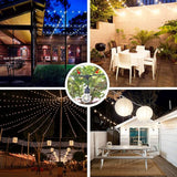 Outdoor Lights Hanging Kit,Globe String Light Suspension Kit,100FT Black Vinyl-Coated 304 Stainless Steel Guide | Lumora