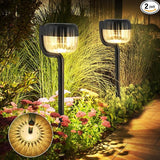 Outdoor Solar Pathway Lights, IP64 Waterproof Solar Powered Landscape Spot Light, 2 Pack Solar Decoration Garden | Lumora