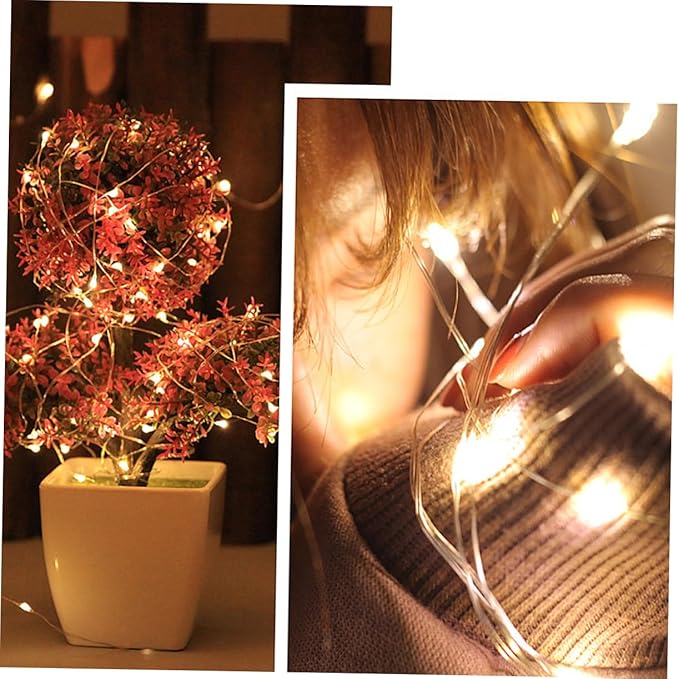 PRETYZOOM Waterproof Remote Control Star String Lights 8-Function LED Copper Wire Decorative Lights for Outdoor | Lumora