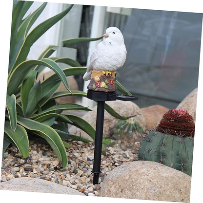 VICASKY 1pc Solar Seagull Decorative Light Garden Pathway Lamp Outdoor Seabird Design Led Lawn Light