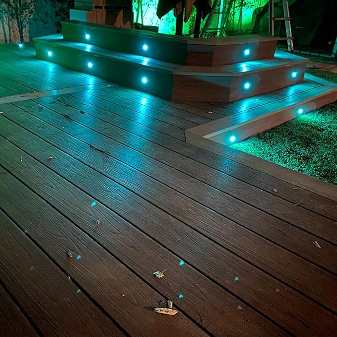 FVTLED Low Voltage Recessed RGBW Deck Light, Φ1.22 RGB & Warm White Stainless Steel Waterproof Outdoor Step | Lumora