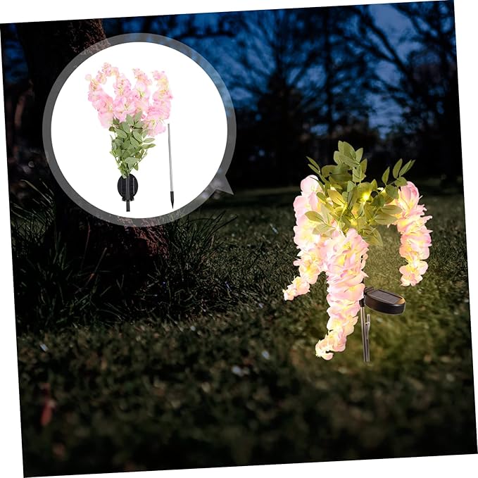 Flower Shape Solar Pathway Light Solar Garden Lights Led Yard Decorative Lamp