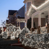 QITONG Solar Christmas Lights Outdoor Waterproof, 2 Pack Each 66ft 200 LED Christmas String Lights, 8 Modes Green | Lumora