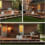 FVTLED Low Voltage Recessed RGBW Deck Light, 50pcs Φ1.22 RGB & Warm White Stainless Steel Waterproof Outdoor Step | Lumora