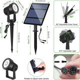 Solar Spotlights Outdoor Waterproof, RGB Landscape Spotlights, Christmas Decorative Solar Spot Lighting for Garden | Lumora