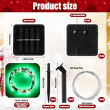 12 Pcs Solar String Lights Solar Mini Teeny Tiny Fairy Firefly Twinkle Light Waterproof 16ft 50 LEDs Garden String | Lumora