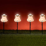 SUNSGNE Halloween Ghost Pathway Lights Outdoor, Set of 4 Ghost Halloween Stake Path Lights with C7 LED Bulbs for | Lumora