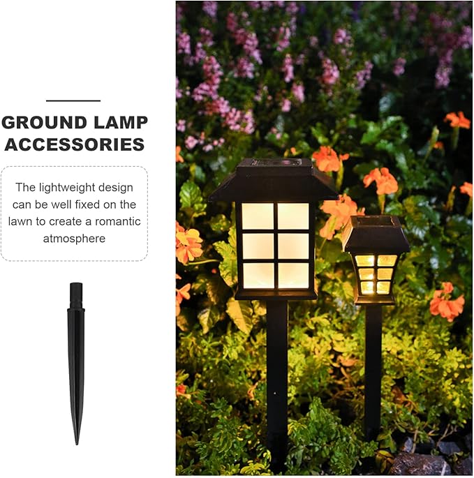 GANAZONO Ground Spike 5.51 Inch Landscape Lighting Accessories Durable Plastic Stakes for Outdoor Garden Solar | Lumora