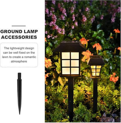 GANAZONO Ground Spike 5.51 Inch Landscape Lighting Accessories Durable Plastic Stakes for Outdoor Garden Solar Lights Pathway Markers