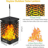 EOYIZW Solar Outdoor Lights 2 Pack- 99 LEDs Flickering Flame Solar Lantern for Garden Decor- IP65 Waterproof Garden | Lumora