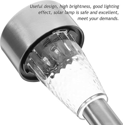 VICASKY Solar Stake Lamp for Yard Outdoor Lawn Stake Light Warm White 937lm Solar Garden Path Light with Ground Spike for Patio Landscape Lighting