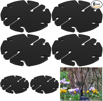 SIOTMERA 6Pcs Solar Light Separators Accessories for Adjusting Branches, 8 Holes 1.7” x 0.15” Garden Light Separators for Solar Pathway Lights Garden Lights