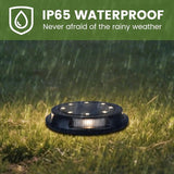 Solar Underground Outdoor Lights IP65 Waterproof, Rechargeable 500mAh NI-MH Battery LED Landscape Lighting, 0.2W | Lumora