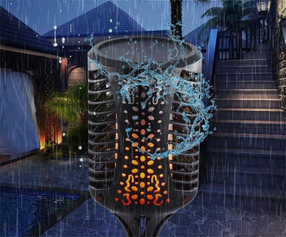 Ulalaza Solar Outdoor Lights 99 LED Flickering Flames Torch Light Waterproof Landscape Ligh Auto On/Off Path Lights