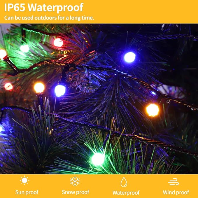 LED Christmas Lights Outdoor,300LED 105Ft 8 Modes Plug-in Connectable Waterproof Globe String Lights for Outdoor & | Lumora