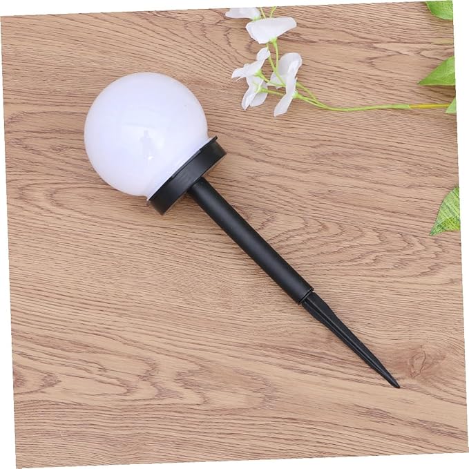 4pcs Solar Lawn Lights Outdoor Waterproof Ground Plug Courtyard Path Lighting Warm White Solar Garden Lights for Landscape and Patio