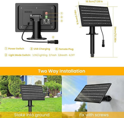 Yuusei Solar String Lights Outdoor 50 FT, Patio Lights for Outside with 25+1 Shatterproof Bulbs, Solar Powered with USB Port, Waterproof Solar LED Hanging Light for Backyard Garden 2700K Warm White