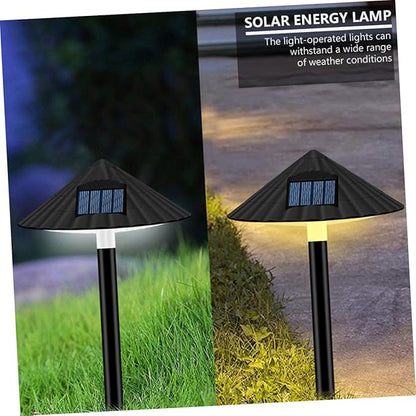 BESPORTBLE Solar Energy LED Mushroom Path Light, Waterproof Outdoor Lawn Lamp Warm Light, Light-Operated Garden Landscape Lighting for Patio and Yard