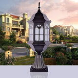 Lights Outdoor 54CM Modern Simple Waterproof Desk Table Creative Black Glass Outdoor Table Lamp Column Lamp Lawn | Lumora